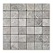 Silverado Gray 2X2 Marble Tumbled Mosaic Tile
