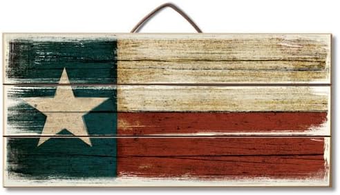 Red, White, Blue Texas Flag Reclaimed Wood Pallet Sign - Made in USA!