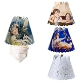Spin Shades 24599 Angel Set Nightlight with Four Revolving Inspirational Shades