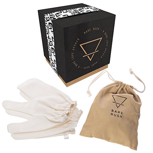 Garshana Gloves -100% Raw Silk Massage Gloves Ideal for Ayurvedic Massage, Dry Skin Brushing, Exfoliation, Cellulite Reduction, Uncloging Pores, Stimulating Your Lymphatic System and Removing Toxins