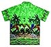 V.H.O Funky Hawaiian Shirt, Parrot, Green, XL