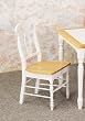 Coaster Napoleon Style Dining Chairs, Natural and White Finish, Set of 2