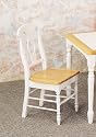Coaster Napoleon Style Dining Chairs, Natural and White Finish, Set of 2