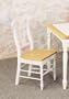 Set of 2 White Napoleon Style Dining Chairs