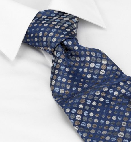 Woven Silk Spot Print Tie