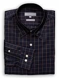Herringbone Ground Windowpane Woven