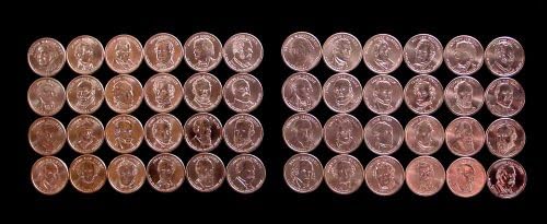 Presidential Dollar Set FULL Complete through 2012 P & D 48 Coins (through Cleveland 2nd Term)