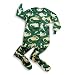 Private Label - Boys Long Sleeve Footed Blanket Sleeper, Hunter Green