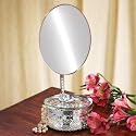 JEWELRY BOX WITH MIRROR DESIGNED JEWELRY BOX WITH ATTACHED MIRROR