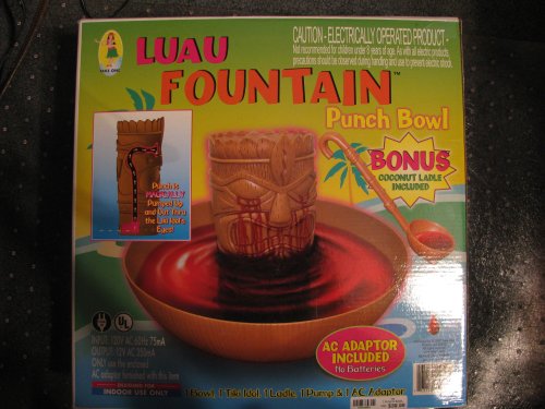 Tiki Luau Fountain Punch Bowl