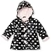 Kids Headquarters Baby-girls Infant Pleather Outerwear Jacket, Black, 12 Months