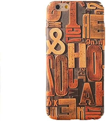 IPhone 6 6s (4.7Inch) Case,Three Hundred® Luxury Hand Made,Night Luminous Glow,Retro Relief Wood Grain,Rubber Hard Full Protected Iphone 6 6s Cover ( Luminous No.2)