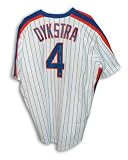 Lenny Dykstra Autographed New York Mets White Pinstripe Majestic Jersey Inscribed "1986 WS Champs"