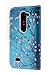 LG Leon Case, LG Leon 4G C40 Case, NageBee - LG Leon 4G C40 Design Dual-Use Flip PU Leather Fold Wallet Pouch Case for LG Leon 4G C40 (Wallet plum blossom)