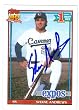 Shane Andrews autographed baseball card (Montreal Expos) 1991 Topps #74