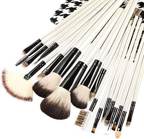 RYLA 18 Pieces Professional Cosmetic Makeup Superior Chidori Map Brushes Beauty Set Kit with PU Cloth Brush Bag (Chidori Map)