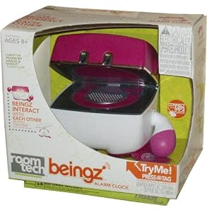 Room Tech Beingz Interactive Creature - Magenta Alarm Clock with Opening Mouth for Sound... by 