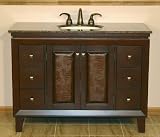 48 Bathroom Furniture Baltic Brown Granite Top Single Sink Vanity Cabinet 720BB