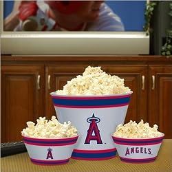 Los Angeles Angels Memory Company Team Melamine 3-Piece Bowl Set MLB Baseball Fan Shop Sports Team Merchandise