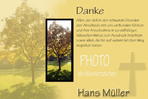Individuelle Fotokarten als Dankeskarte