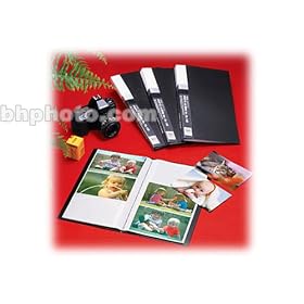 Itoya OL-120 Art Profolio Photo Album 3 4x6 inches Photos Per Page With Protective Sleeve 120 Pockets Black