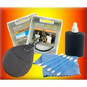 New 6pc Hoya 55mm HMC Filter Lens Protection Kit! Includes CPL, UV, Op Tech Filter Pack and... by