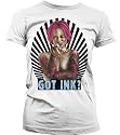 Got Ink? Tattoo Juniors T-shirt, Sexy Woman With Tattoo Sleeves Juniors Shirt