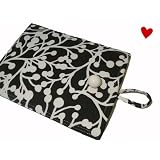 Kindle Sleeve- Padded, Black and White Berries