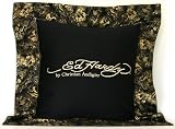 51plUPbKc%2BL. SL160  Ed Hardy Eagle Euro Sham, Gold Embroidery on Black