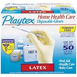Playtex Gloves Home Health Care Powder-Free Disposable Latex Gloves: 50 Count