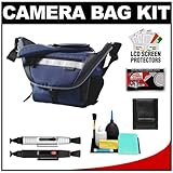 Vanguard Sydney 27 Messenger Digital SLR Camera Bag/Case (Blue) + Cleaning  ....