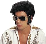 Franco American Novelty Rock N Roll Black Costume Wig