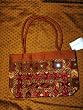 Womens Sari Handbag Choclate Brown Bollywood Purse