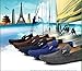 Santimon - Men's Casual Comfort Genuine Nubuck Leather Running Outdoor low Boat Shoes Moccasin Slipper loafers