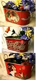 Coca Cola Oval Tubs Planters Set of 3