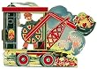Gallery Graphic Girl and Boy with a Crane Mechanical Valentine Card