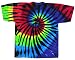 All Products : Tie Dye Mania Stained Glass Swirl Tie-Dye Short Sleeve T-Shirt