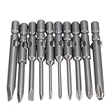 10 ピース 40 ミリメートル磁気ドライバー ビット セット用dc電動ドライバー