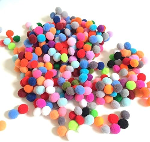 Tiny Pom Poms (1000 pieces) Bulk Crafting Supplies