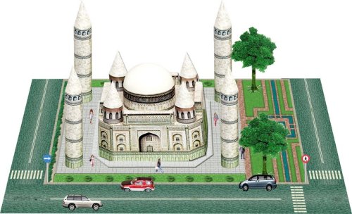 Cover image : 3D TAJ MAHAL TEMPLE～Agra INDIA PUZZLE Model