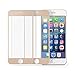 multifun Tempered Glass Screen Protector for multifun Tempered Glass Screen Protector for Apple iPhone 6s Plus/iPhone 6 Plus 5.5 inch 0.2mm Ultra Thin Color Frame 2-Pack Gold