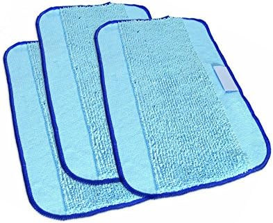 Washable and Reusable Microfiber 3- Pack ,Pro-Clean Mopping Cloths for iRobot Braava 380 380t 320 Mint 4200 4205 5200 5200C Robot (3)