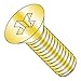 MS35190-229/4-40 x 1" Mil-Spec Machine Screws/Phillips/Flat/Steel/Cad Yellow (Carton: 5,000 pcs)
