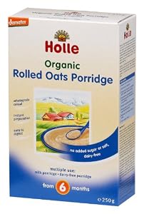 Holle Organic Baby Porridges - Rolled Oats Porridge - Single Carton, 250g