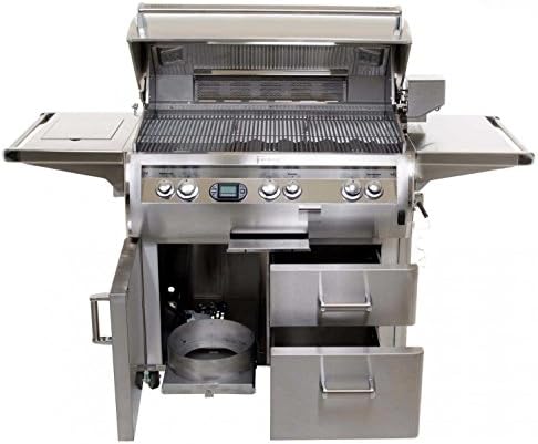 Fire Magic Echelon Diamond E660 Natural Gas Grill With Single Side Burner On Cart