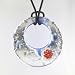 Handmade Millefiori Murano Glass Pendant - Viola Blue/Silver Style2