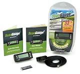 ScanGaugeE Compact Multifunction Trip Computer with Customizable Real-Time Fuel Economy Digital Gauges