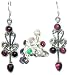 Sterling Silver Multistone Ring with Earrings Jewellery Set