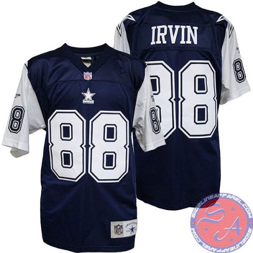 Men's Michael Irvin #88 Dallas Cowboys Double Star Throwback Premier Football Jersey by Reebok (Navy(Size=XXX-LARGE)