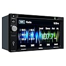 Jensen VX4022 2 DIN Multimedia Receiver, 6.2" Touch Screen &amp; Built-in USB Port (Black/Black/Black)